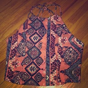 Hollister cross cross crop tank